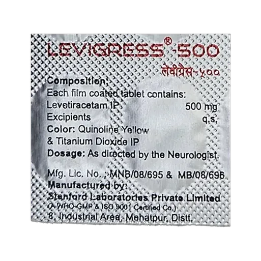 levigress 500 tablet 15's
